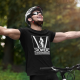 Rower mnie potrzebuje, muszę iść - męska koszulka sportowa na prezent dla rowerzysty