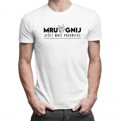 Mrugnij jeśli mnie pragniesz - męska koszulka na prezent