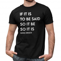If it is to be said, so it be so it is - męska koszulka z motywem serialu Sukcesja