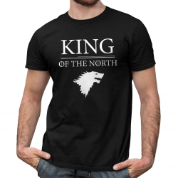 King of the north - męska koszulka z motywem serialu Gra o tron