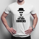 I am the one who knocks - męska koszulka dla fanów serialu Breaking Bad