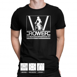 Rower mnie potrzebuje, muszę iść - męska koszulka sportowa na prezent dla rowerzysty