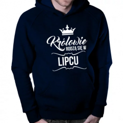 WYPRZEDAŻ Królowie rodzą się w lipcu – męska bluza z nadrukiem