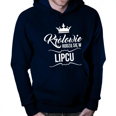 WYPRZEDAŻ Królowie rodzą się w lipcu – męska bluza z nadrukiem