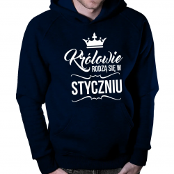 Królowie rodzą się w styczniu – męska bluza z nadrukiem