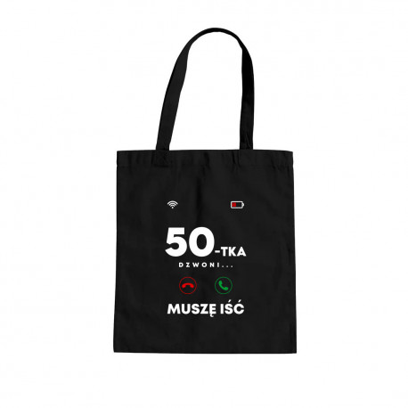 50-tka dzwoni, muszę iść - torba na prezent