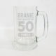 Branie zaczyna się po 50 + imię - kufel z grawerem na prezent - produkt personalizowany