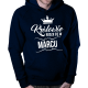Królowie rodzą się w marcu – męska bluza z nadrukiem