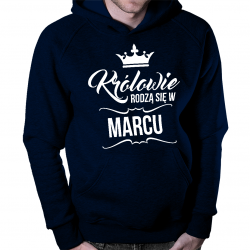 Królowie rodzą się w marcu – męska bluza z nadrukiem