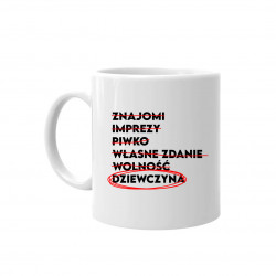 Znajomi, imprezy, piwko- kubek na prezent