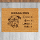 Uwaga pies - wycieraczka z grawerem na prezent