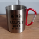 Tak wygląda najlepszy wujek na świecie - kubek metalowy z karabińczykiem na prezent