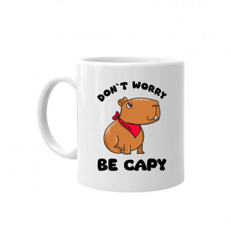 Don`t worry be Capy - kubek na prezent