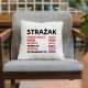STRAŻAK - Ciężka praca- poduszka na prezent