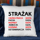 STRAŻAK - Ciężka praca- poduszka na prezent