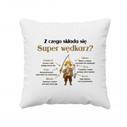 Z czego składa się super wędkarz - poduszka na prezent