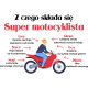 Z czego składa się super motocyklista - poduszka na prezent