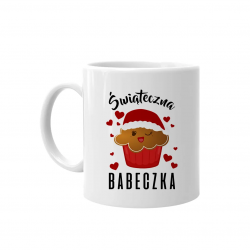 Świąteczna babeczka - kubek na prezent
