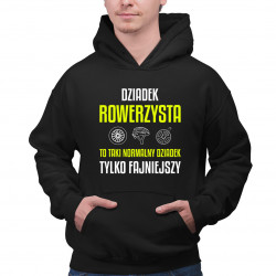 Dziadek rowerzysta to taki normalny dziadek, tylko fajniejszy - męska bluza na prezent