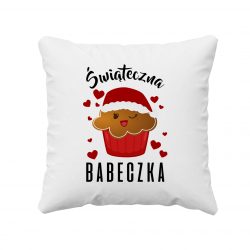 Świąteczna babeczka - poduszka na prezent