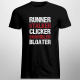 Runner,stalker, clicker,shambler,bloater - męska koszulka dla fanów gry The Last of Us