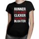 Runner,stalker, clicker,shambler,bloater - damska koszulka dla fanów gry The Last of Us