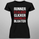 Runner,stalker, clicker,shambler,bloater - damska koszulka dla fanów gry The Last of Us
