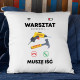 Warsztat dzwoni, muszę iść V2 - poduszka na prezent
