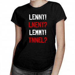 Lenny! Lneny? Lemmy! Ynnel? - damska koszulka dla fanów gry Red Dead Redemption 2
