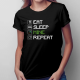 Eat, sleep, mine, repeat - damska koszulka dla fanów gry Minecraft