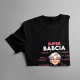Super babcia - pomocna, pełna pomysłów - damska koszulka na prezent dla babci
