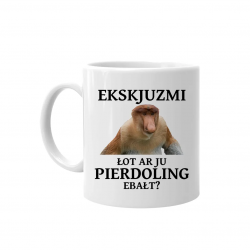 Ekskjuzmi łot ar ju pierdoling ebałt? - kubek na prezent