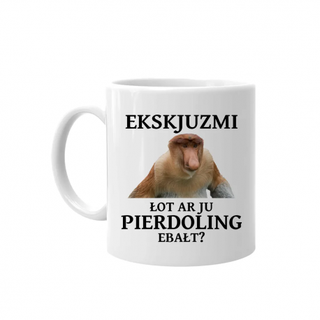 Ekskjuzmi łot ar ju pierdoling ebałt? - kubek na prezent