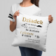 Dziadek to ktoś ze srebrem na włosach i złotem w sercu - poduszka na prezent dla dziadka - produkt personalizowany