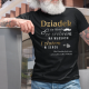 Dziadek to ktoś ze srebrem na włosach i złotem w sercu - męska koszulka na prezent dla dziadka - produkt personalizowany