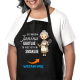 Co babcia (imię) ugotuje to wszystkim smakuje - fartuch na prezent dla babci - produkt personalizowany