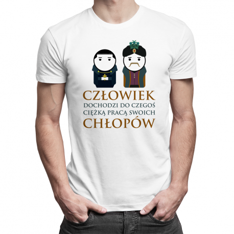 Szlachta nie pracuje - męska koszulka dla fanów serialu 1670