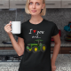 I love you and... - traktor - damska koszulka na prezent