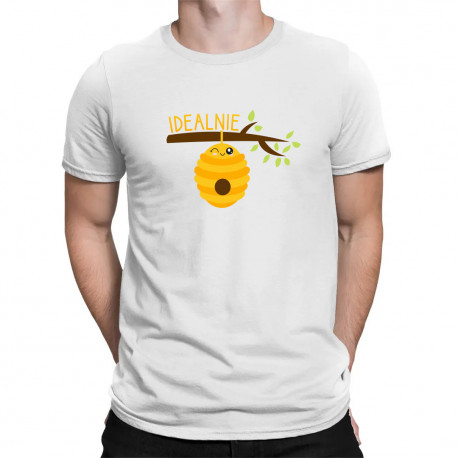 Idealnie (UL)  - męska koszulka na prezent