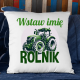 (Imię) rolnik  - poduszka na prezent - produkt personalizowany