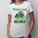 (Imię) żona rolnika - damska koszulka na prezent - produkt personalizowany