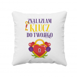 Znalazłam klucz do Twojego (serca) - poduszka na prezent