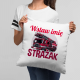 (Imię) strażak - poduszka na prezent - produkt personalizowany