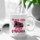 (Imię) żona strażaka - kubek na prezent - produkt personalizowany