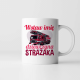(Imię) dziewczyna strażaka - kubek na prezent - produkt personalizowany