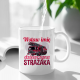 (Imię) dziewczyna strażaka - kubek na prezent - produkt personalizowany