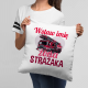 (Imię) żona strażaka - poduszka na prezent - produkt personalizowany