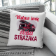 (Imię) żona strażaka - poduszka na prezent - produkt personalizowany