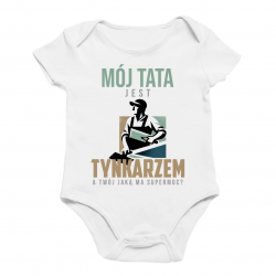 Mój tata jest tynkarzem. A twój jaką ma supermoc? - body dziecięce na prezent