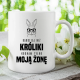Bardziej niż króliki, kocham tylko moją żonę - kubek na prezent